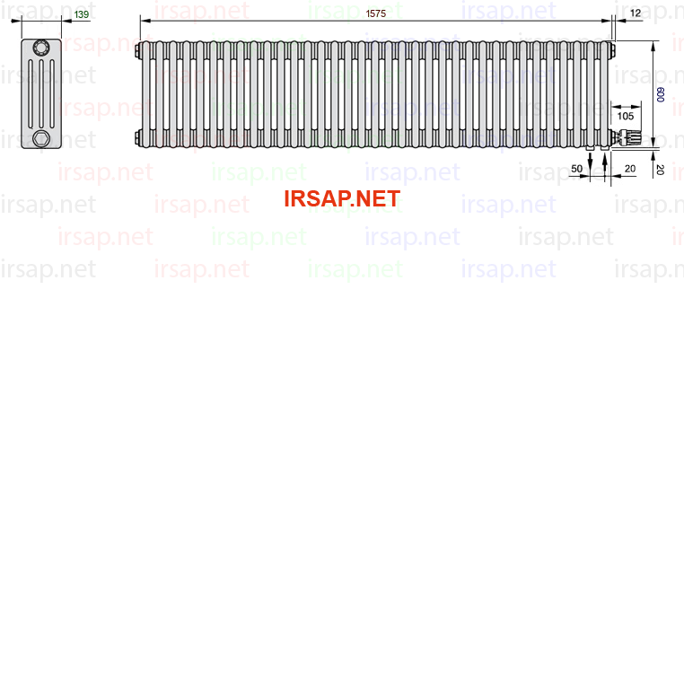 Радиатор IRSAP Tesi 40600/35 T26 CL 01
